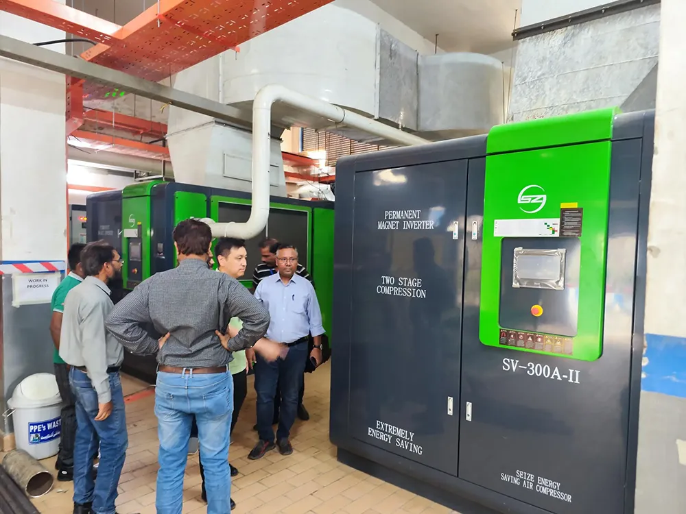 Glass Manufacturing Pm Vsd Low Pressure Single Stage Screw Air Compressor